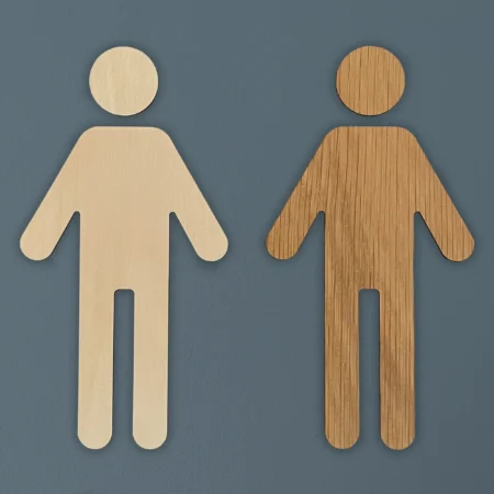 WC kyltti miehet koivu tammi Koivus wc opaste miesten vessa