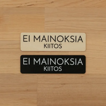 Ei mainoksia kyltti koivus koivu musta puutarra