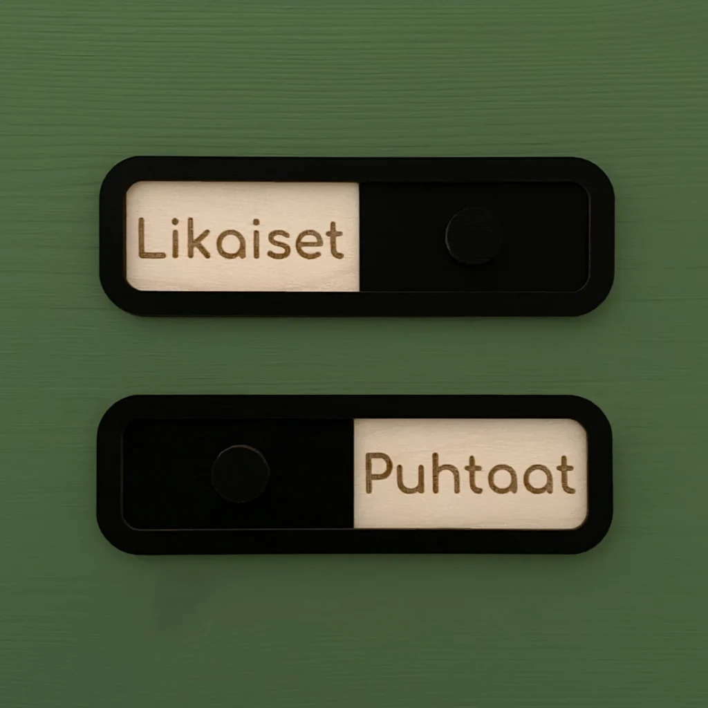 Puhtaat-Likaiset-kyltti-astianpesukoneeseen tiskikonekyltti koivus astianpesukone
